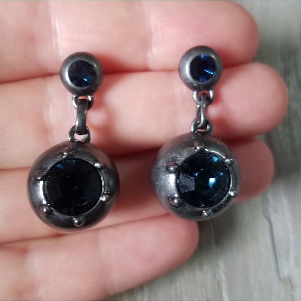 Jewelmint chunky ball blue Rhinestone studs
